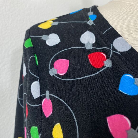 No Boundaries Christmas Lights Soft T Shirt M 7-9 Long Sleeve Holiday Sleepover - Picture 3 of 9